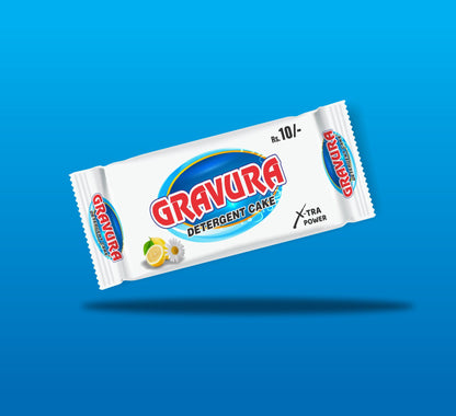 GR48 - Fresh &amp; Clean Detergent Cake Packaging Design Template