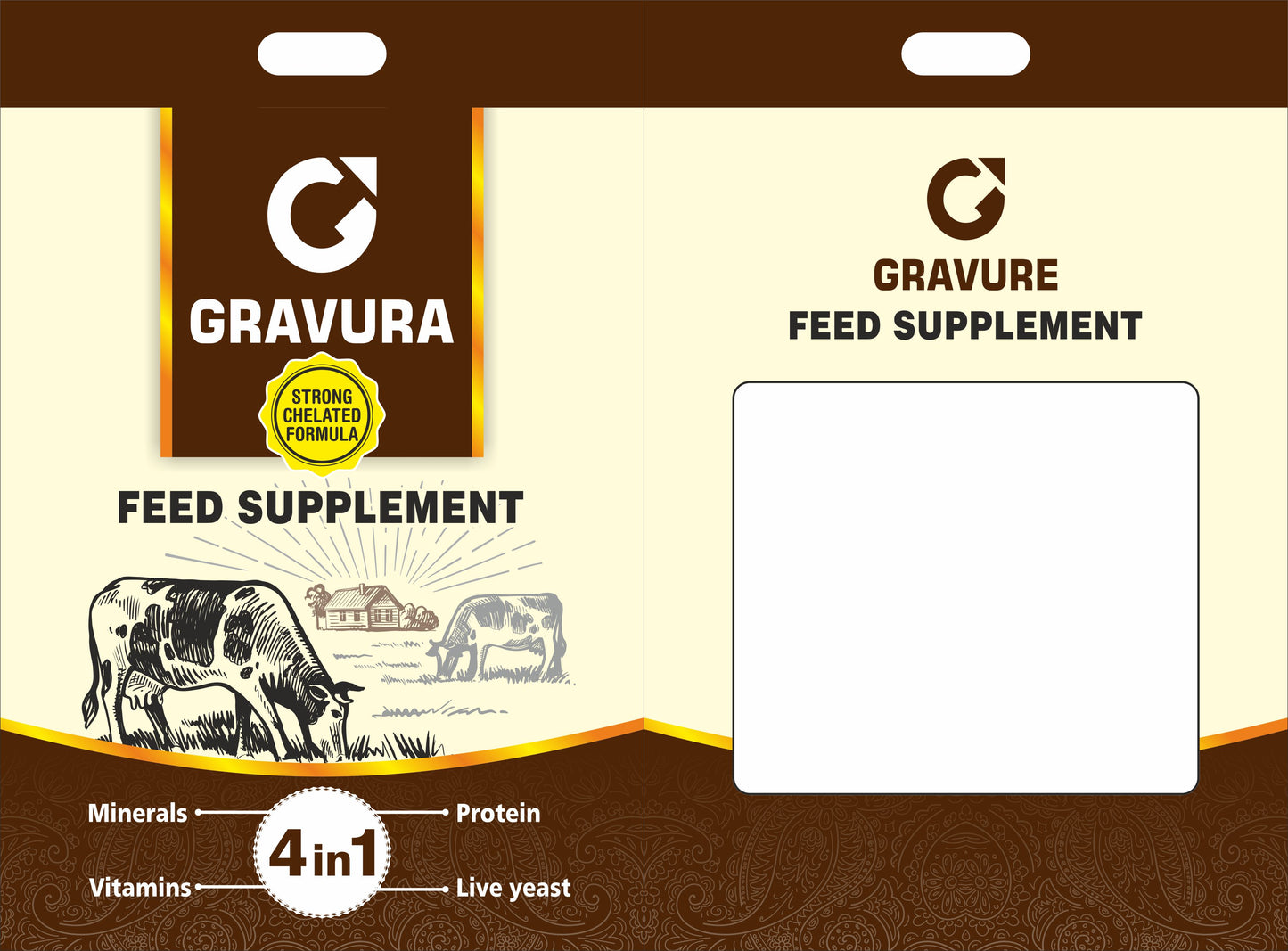GR58 - Premium Animal Feed Supplement Pouch Design