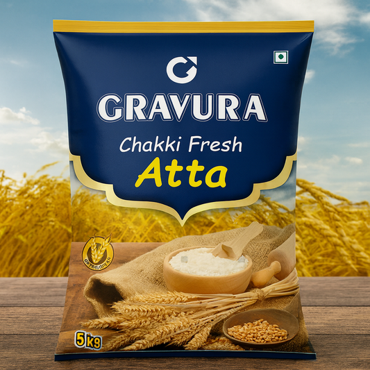 GR149 - Chakki Fresh Atta Flour Pouch Design Blue