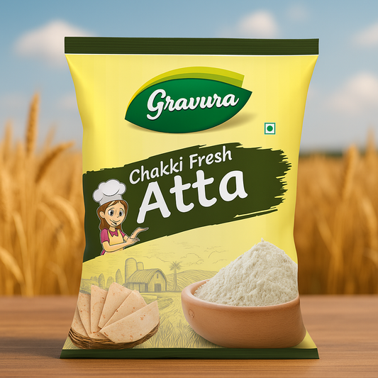 GR150 - Fine Chakki Fresh Atta Flour Pouch Design -
