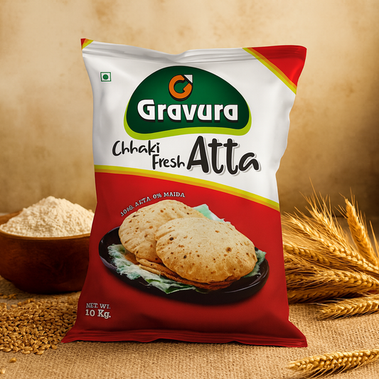 GR208 - Fresh Atta Pouch Packaging Design