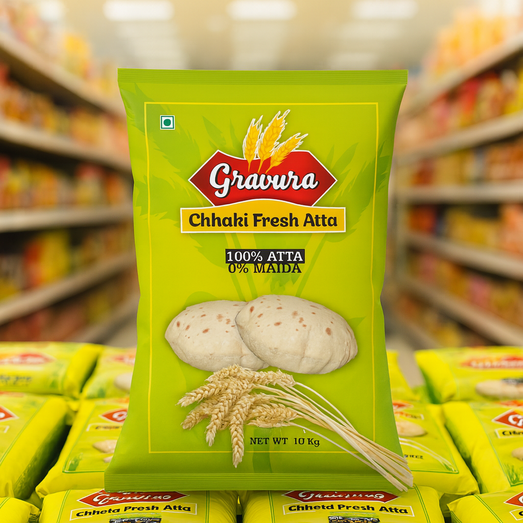 GR209 - Natural Chhaki Fresh Atta Pouch Design