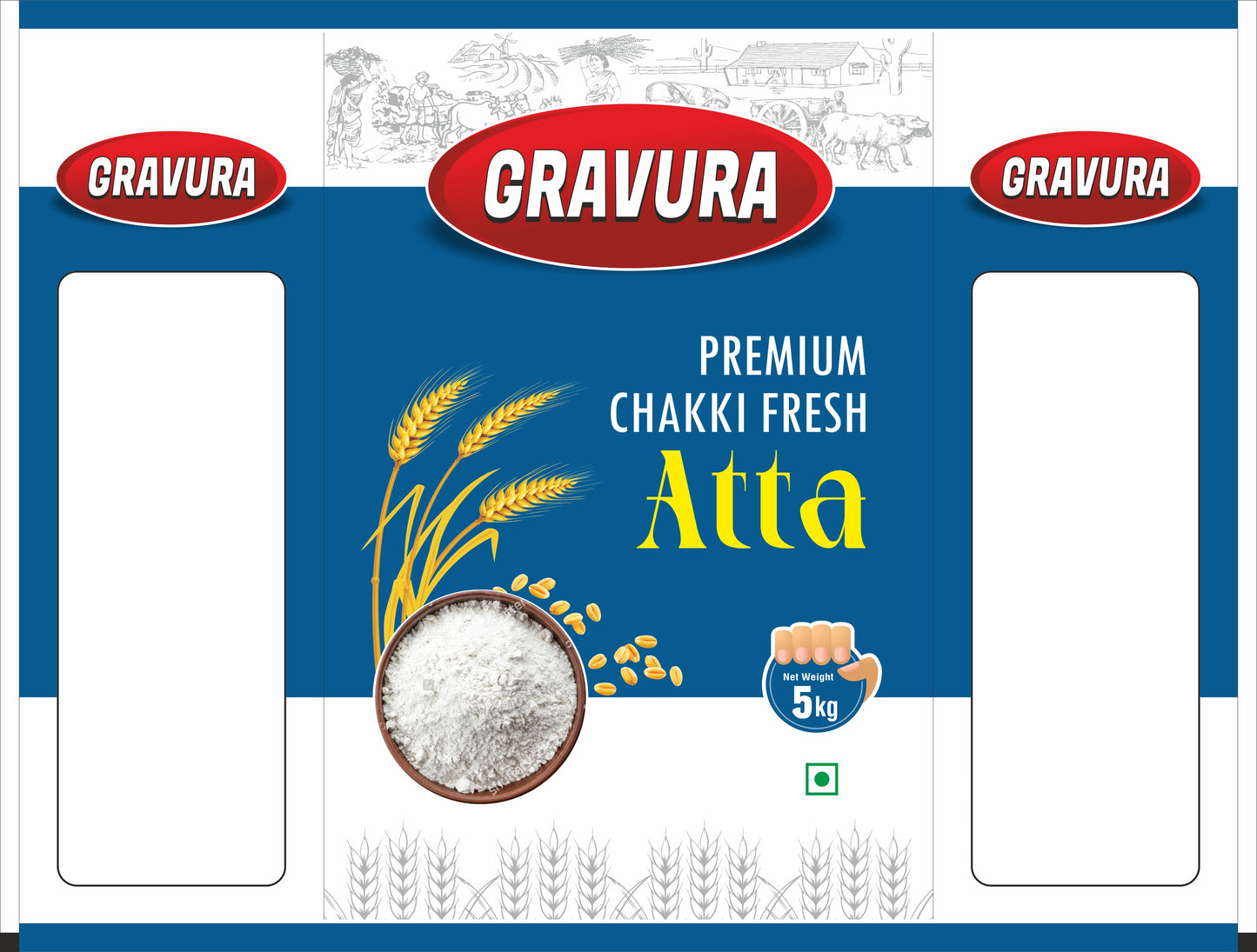 GR211 - Premium Chakki Fresh Atta Pouch Design