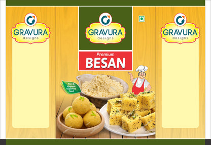 GR107 - Appealing Pouch Packaging Design for Besan Flour