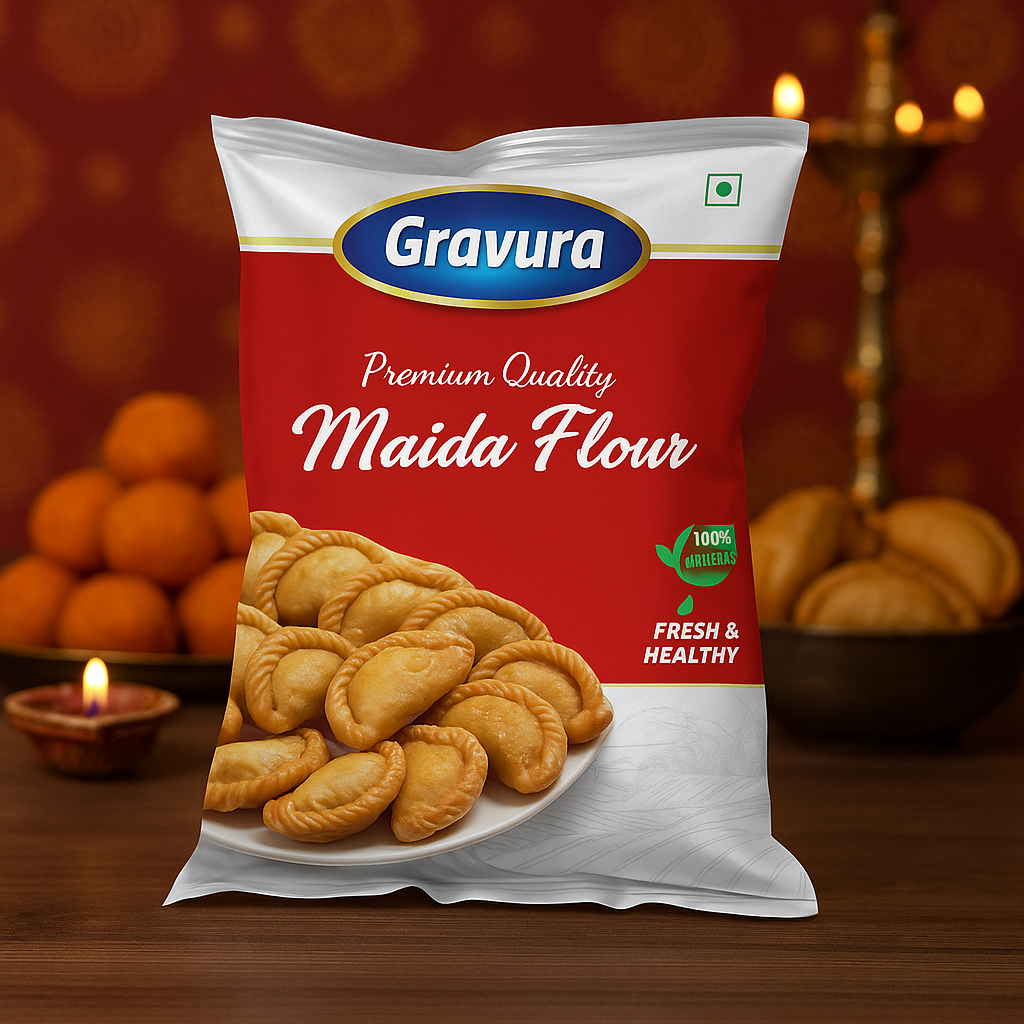 GR195-Maida Flour Pouch Packaging Design