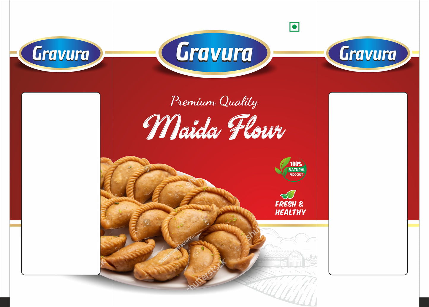 GR195-Maida Flour Pouch Packaging Design