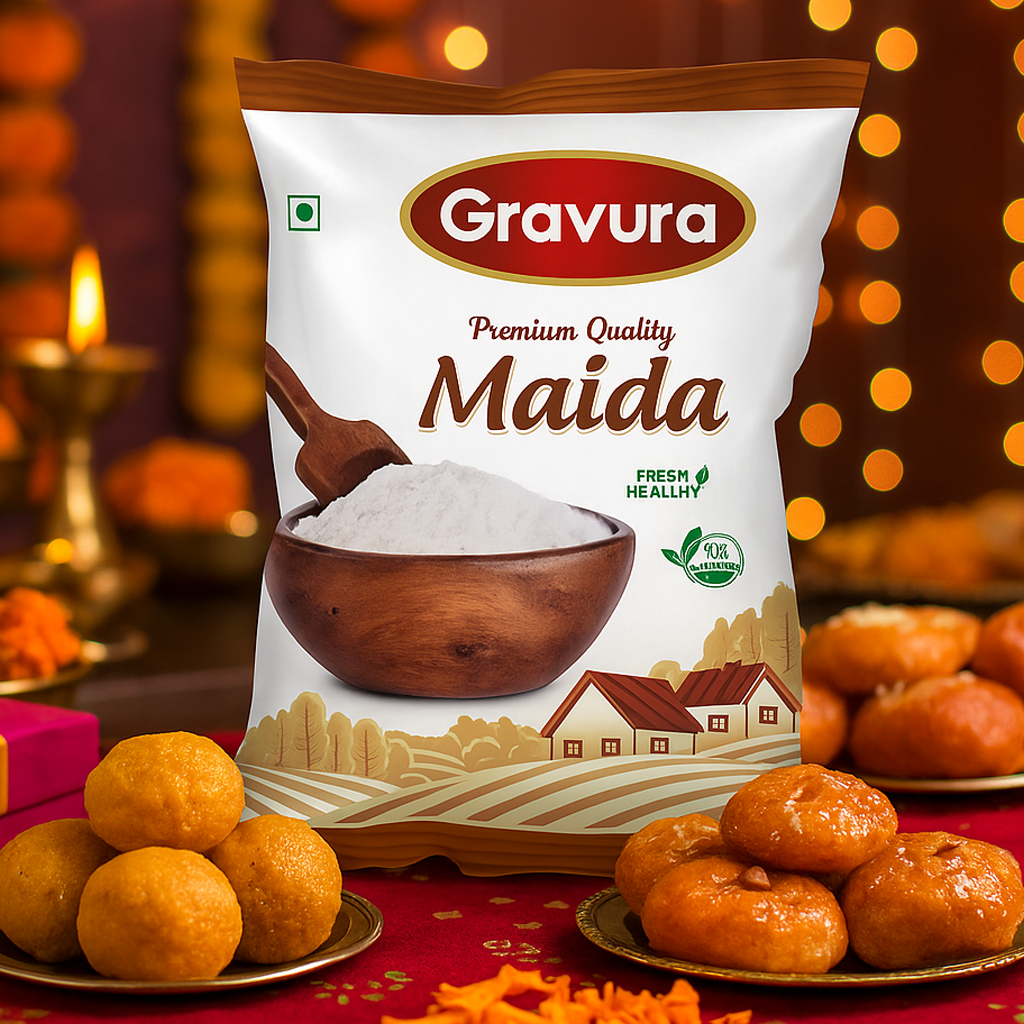 GR197- Maida Flour Pouch Packaging Design