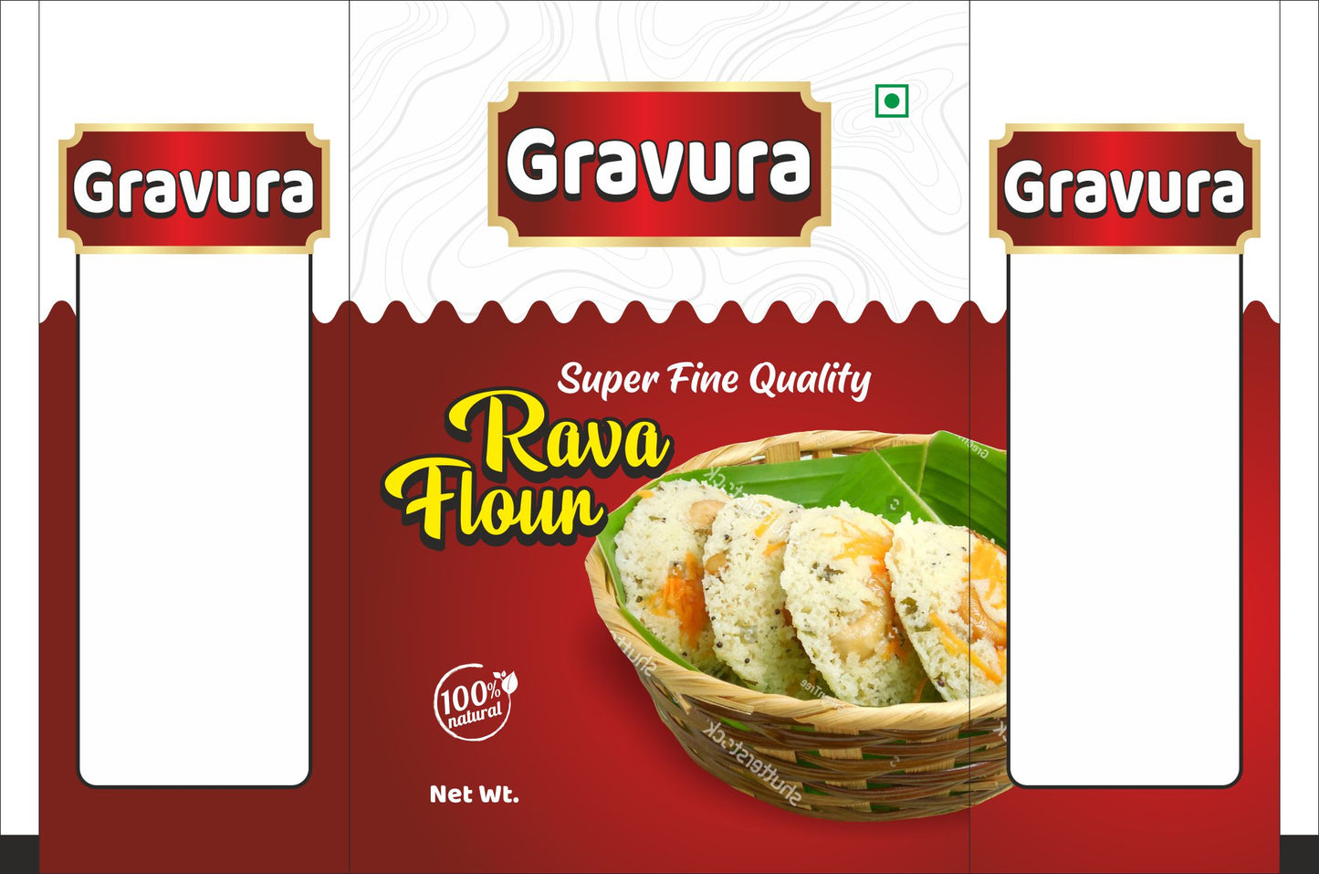 GR198- Rava Flour Pouch Packaging Design
