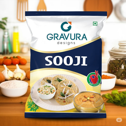 GR108 - Modern Pouch Packaging Design for Sooji/Semolina