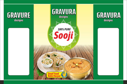 GR147 - Premium Sooji Flour Packaging Pouch Design