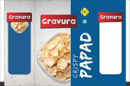 GR-14 - Crispy Papad Packaging – Snack-Ready Design with Bold Street Appeal