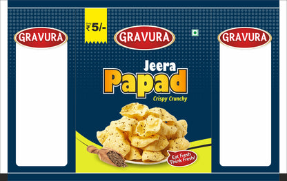 GR215 - Jeera Papad Pouch Packaging Design