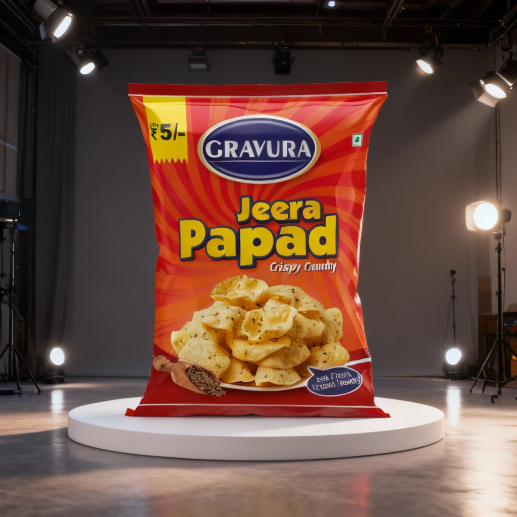 GR216 - Jeera Papad Pouch Packaging Design