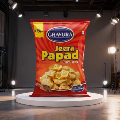 GR216 - Jeera Papad Pouch Packaging Design