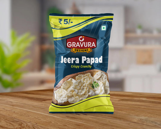 GR-6 - Jeera Papad Packaging – Crispy Crunchy Snack Design