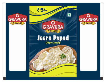 GR-6 - Jeera Papad Packaging – Crispy Crunchy Snack Design