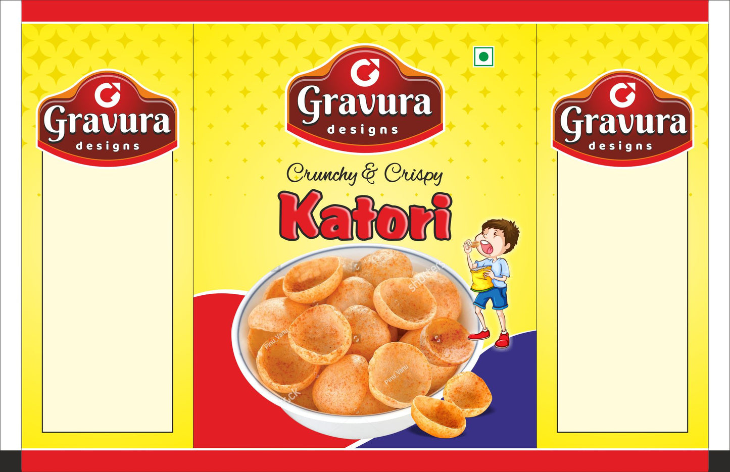 GR213 - Crunchy Katori Snack Pouch Design