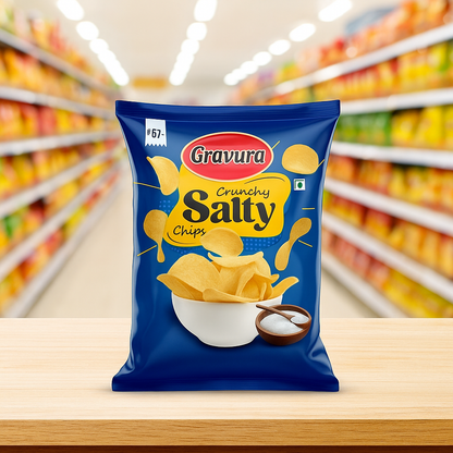 GR191-Bold Salty Chips Pouch Design