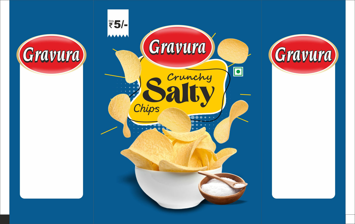 GR191-Bold Salty Chips Pouch Design