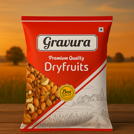 GR144 - Premium Dry Fruit Pouch Packaging Design