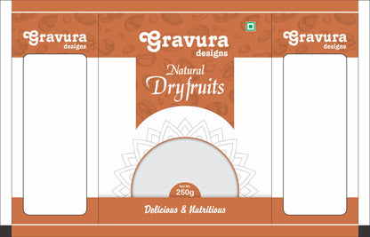 GR-8 - Natural Dry Fruits Packaging Design – Center Seal Pouch