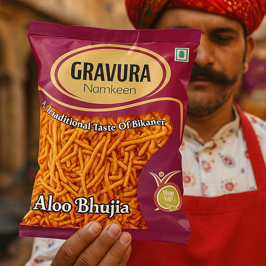 GR219 - Elegant Aloo Bhujia Pouch Design