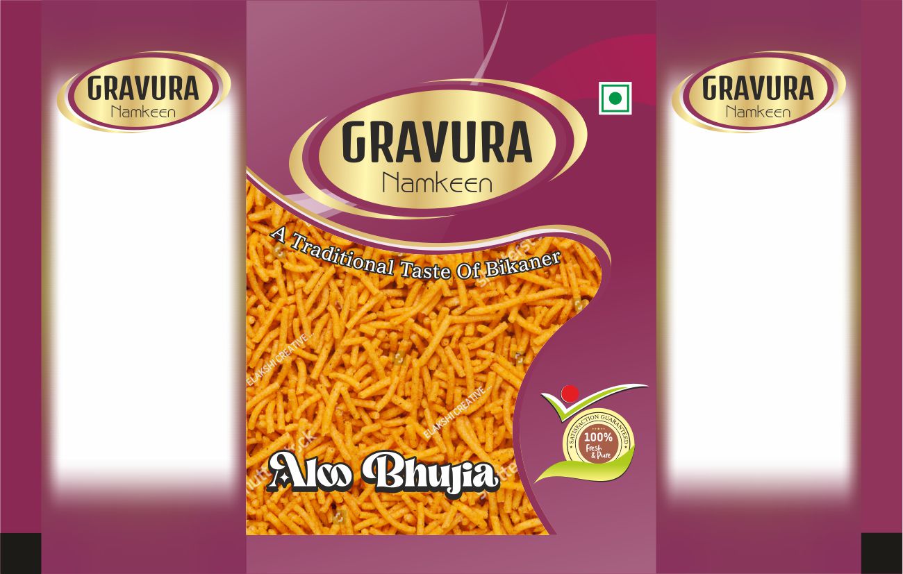 GR219 - Elegant Aloo Bhujia Pouch Design