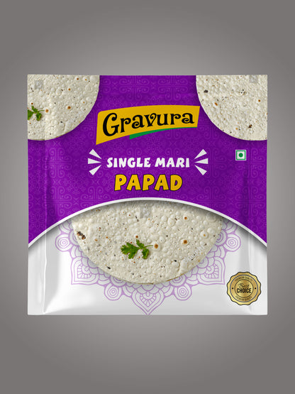GR71 - Versatile Papad Pouch Packaging Design Template - Multiple Varieties