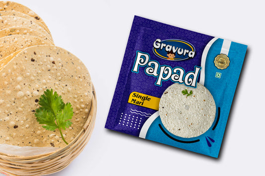 GR72 - Bold Papad Pouch Packaging Design Template – All Varieties of Papad