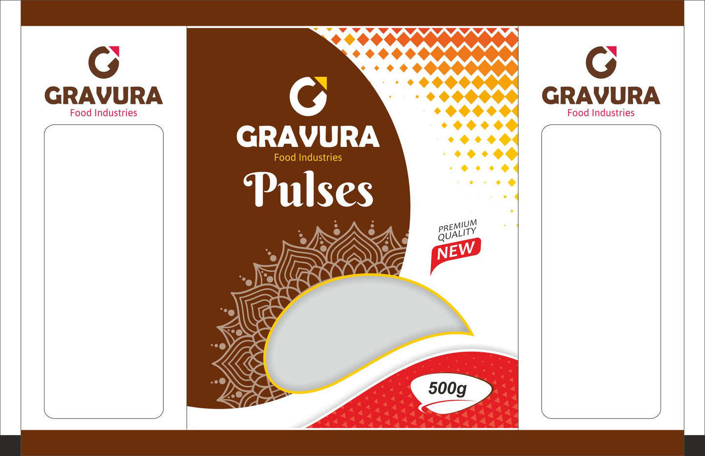 GR82 - Elegant Flexible Pouch Packaging Design for Pulses & Grains