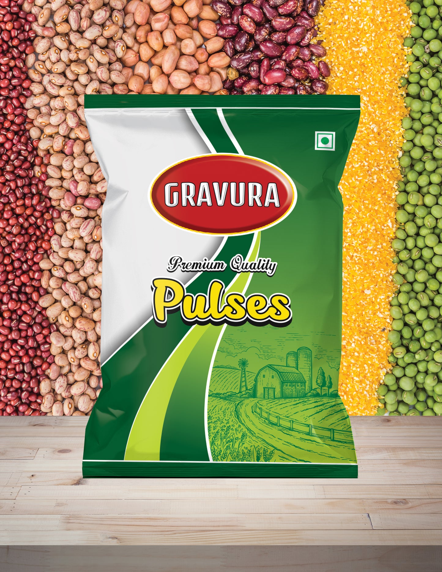 GR85 - Nature-Inspired Flexible Pouch Packaging Design for Pulses & Grains
