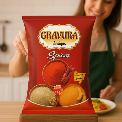 GR221 - Premium Spice Pouch Packaging Design