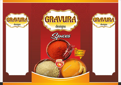 GR221 - Premium Spice Pouch Packaging Design