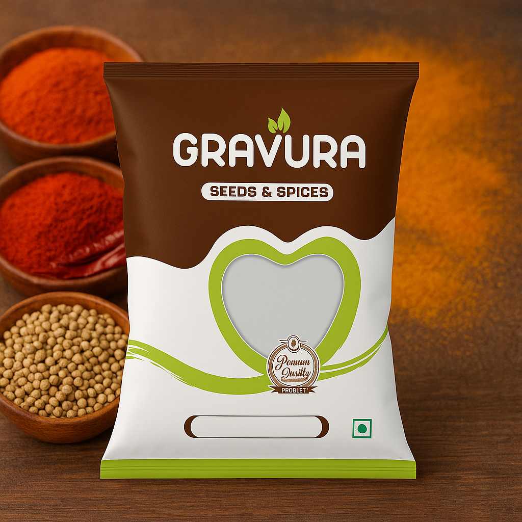 GR222 - Organic Seeds & Spices Pouch Design