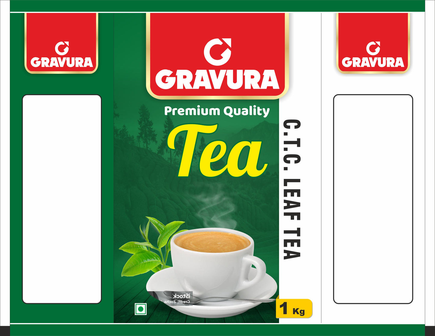 GR77 - Premium Flexible Pouch Packaging Design for CTC Leaf Tea
