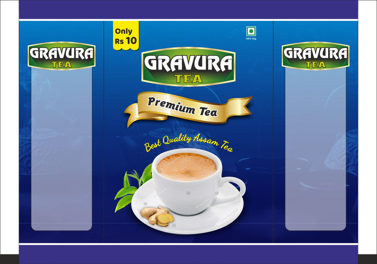 GR79 - Premium Assam Tea Flexible Pouch Packaging Design