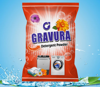 GR88 - Floral Fresh Flexible Pouch Packaging Design for Detergent Powder