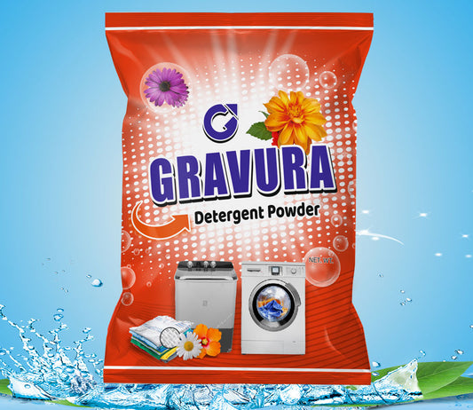 GR88 - Floral Fresh Flexible Pouch Packaging Design for Detergent Powder