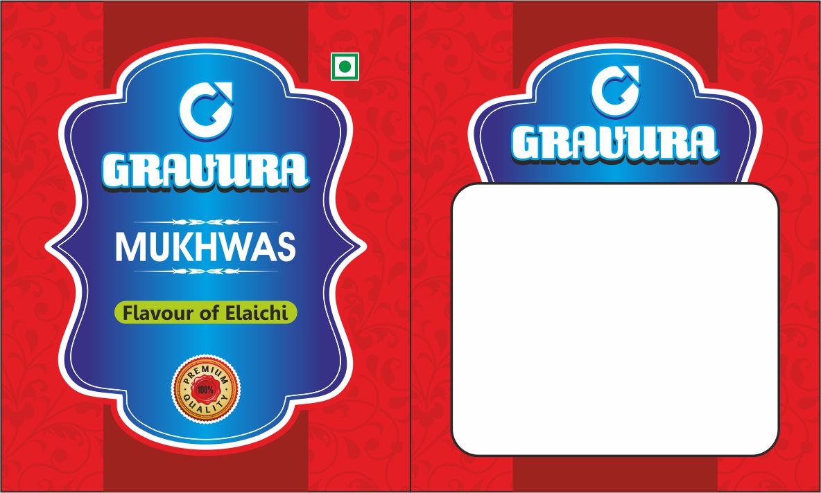 GR115 - Bold & Traditional Pouch Packaging Design for Mukhwas
