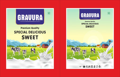 GR236 - Premium Delicious Sweet Mawa Packaging Design Template