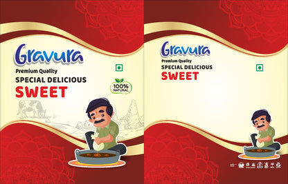 GR237 - Premium Delicious Sweet Mawa Packaging Design Template