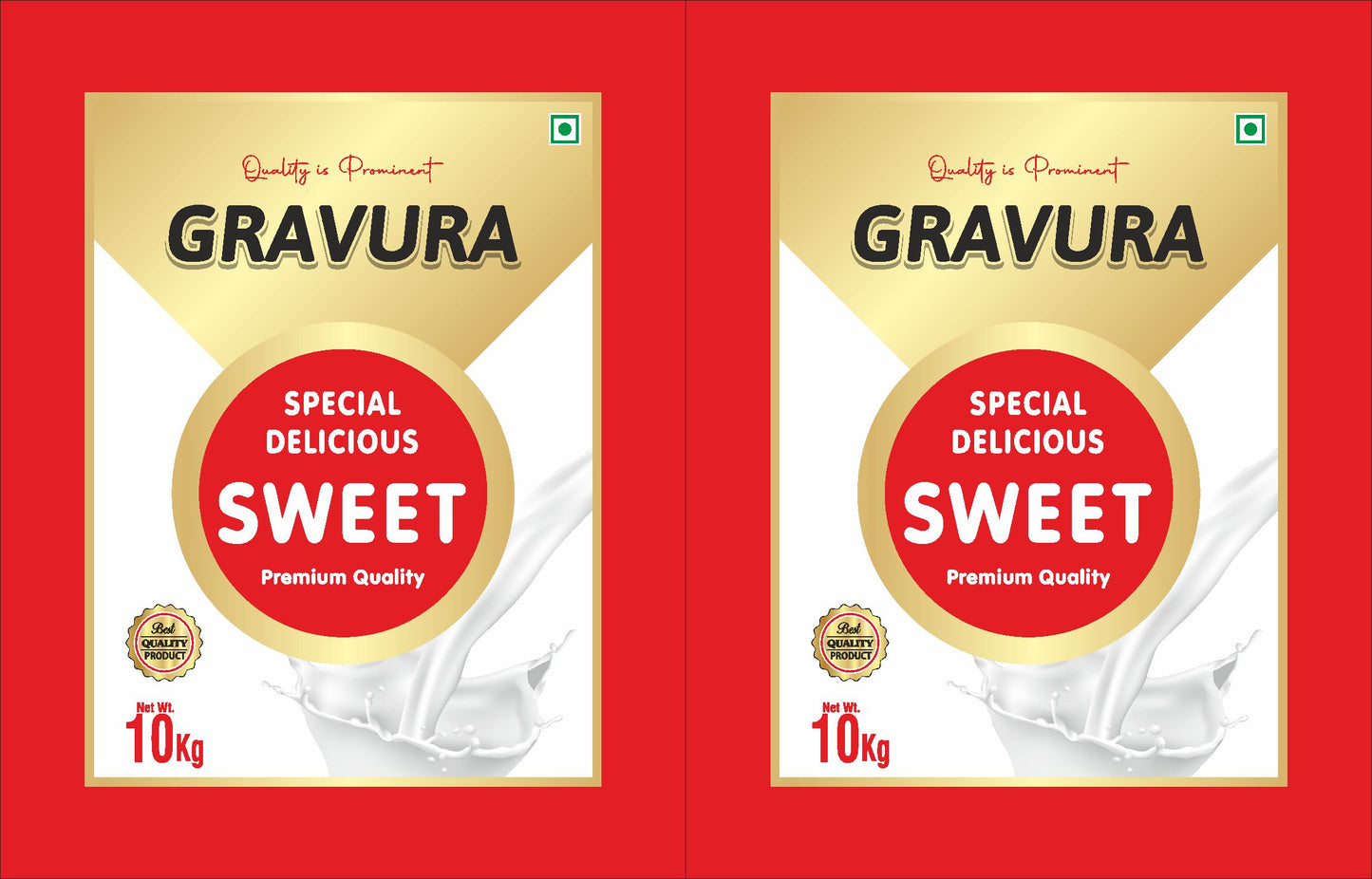 GR242 - Special Delicious Sweet Mawa Packaging Design Template