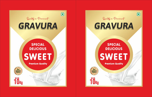GR242 - Special Delicious Sweet Mawa Packaging Design Template
