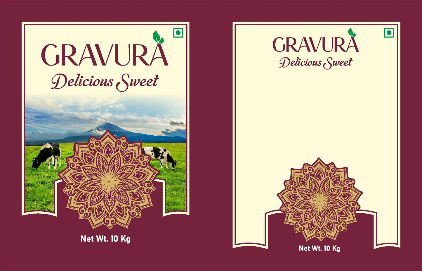 GR244 - Delicious Sweet Mawa Packaging Design Template