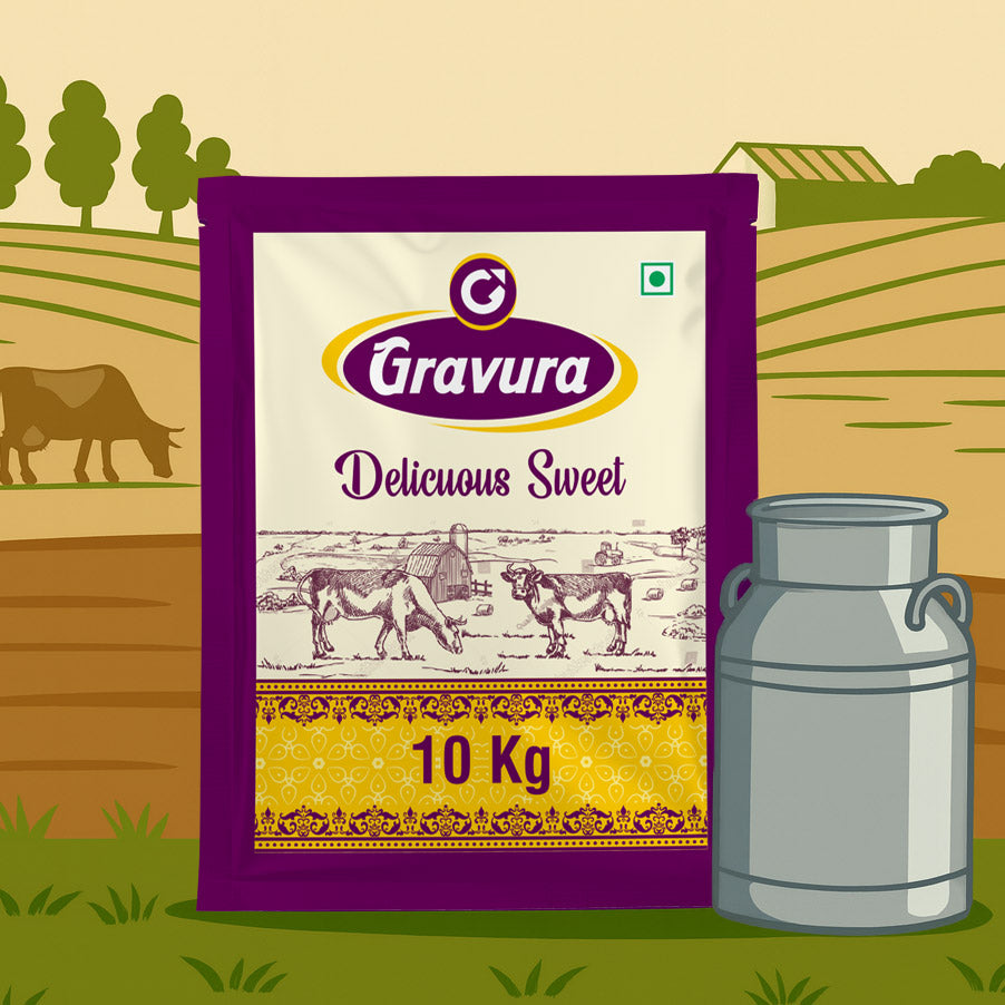 GR245 - Delicious Sweet Mawa Packaging Design Template