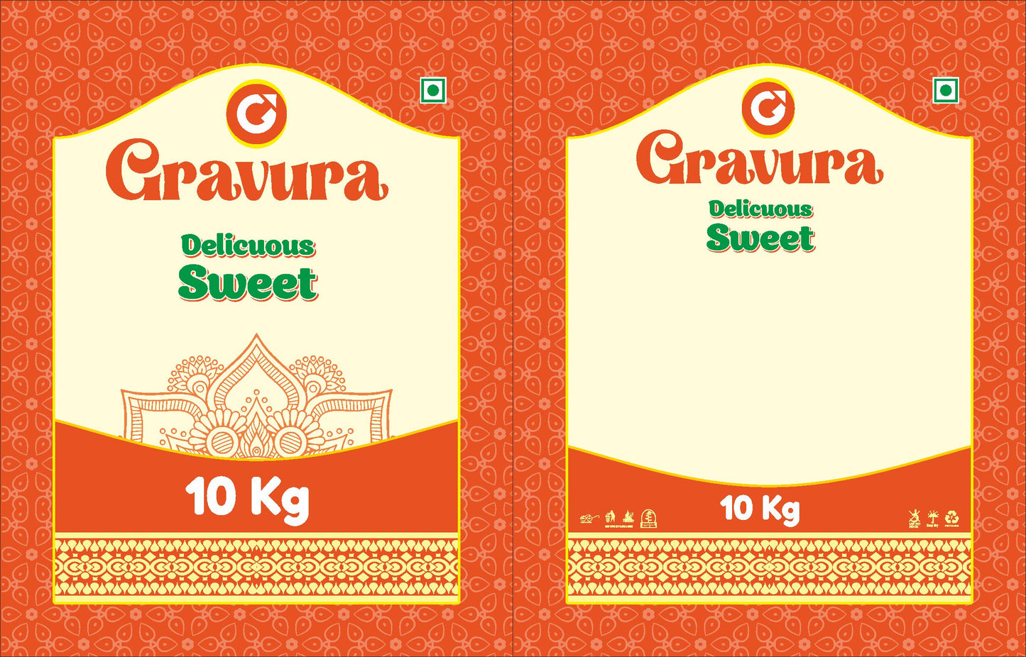 GR246 - Delicious Sweet Mawa Packaging Design Template