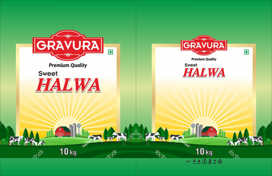 GR247 - Sweet Halwa Mawa Packaging Design Template