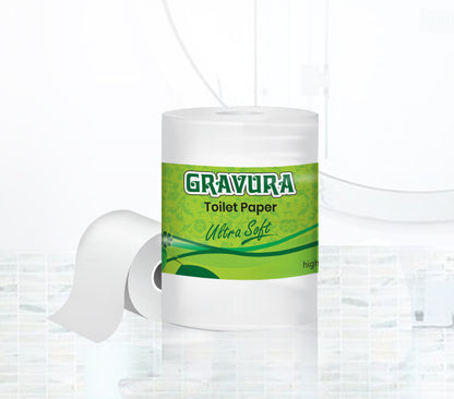 GR46 - "Ultra Soft" Floral Toilet Paper Packaging Design Template