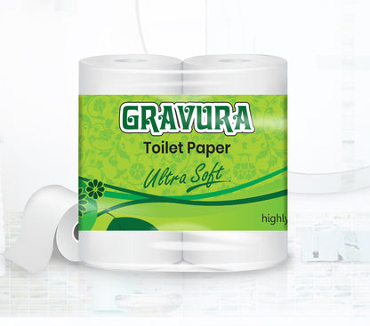 GR46 - "Ultra Soft" Floral Toilet Paper Packaging Design Template