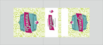 GR45 - Artistic Leafy Pattern Tissue Paper Napkin Packaging Design